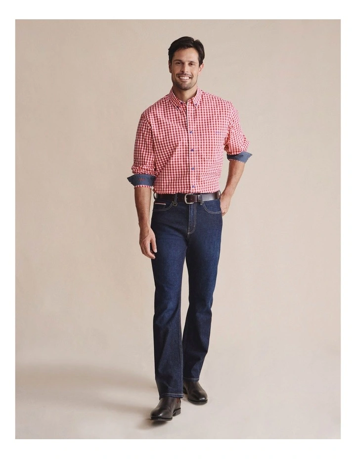 Holstein Long Sleeve Shirt in Red image 5