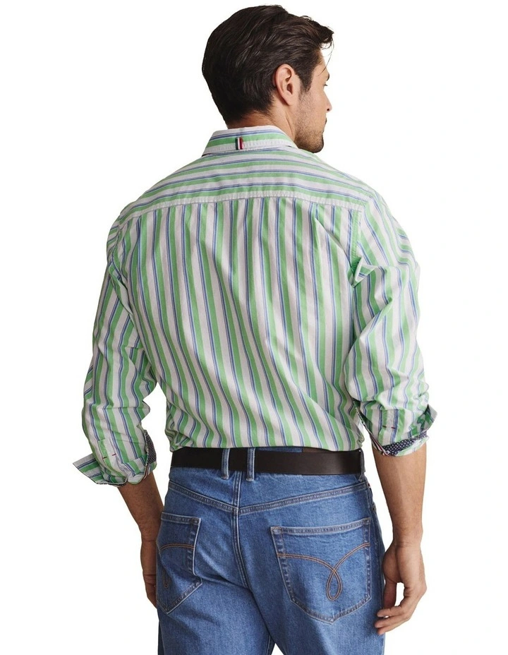 Dexter Long Sleeve Shirt in Green image 2