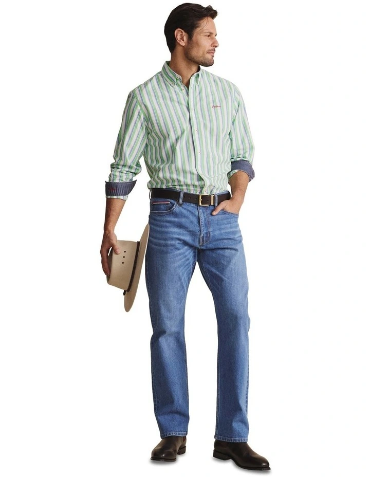 Dexter Long Sleeve Shirt in Green image 3