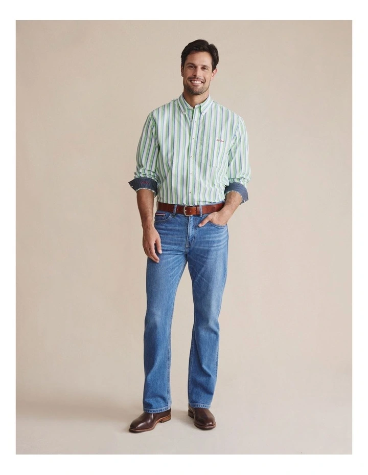 Dexter Long Sleeve Shirt in Green image 4