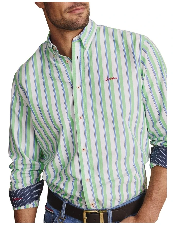 Dexter Long Sleeve Shirt in Green image 4