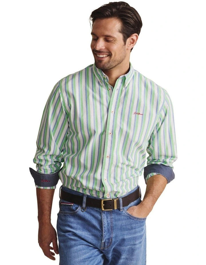 Dexter Long Sleeve Shirt in Green image 5