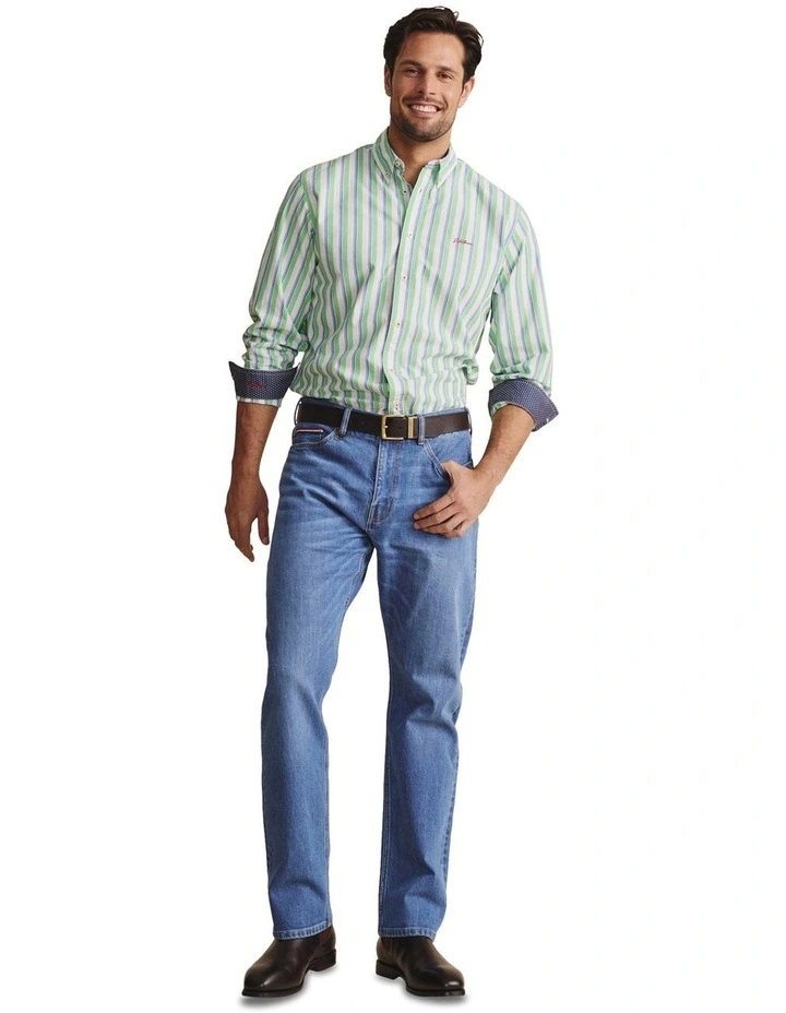 Dexter Long Sleeve Shirt in Green image 6