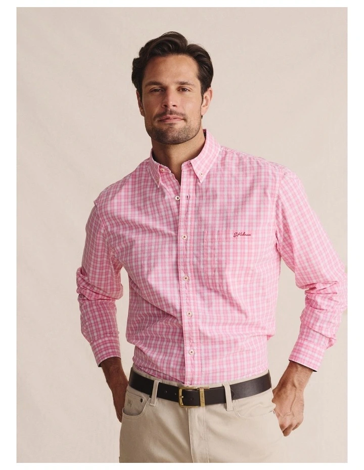 Aberdeen Long Sleeve Shirt in Pale Pink image 1
