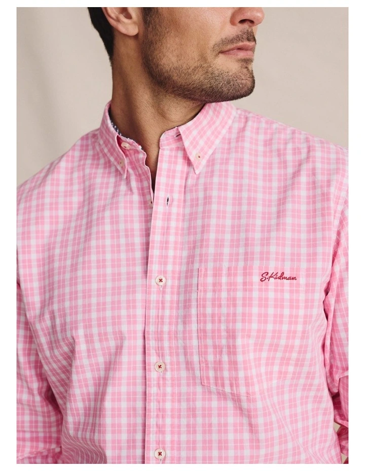 Aberdeen Long Sleeve Shirt in Pale Pink image 3