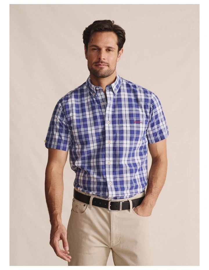 Cooper Short Sleeve Shirt in Indigo image 1