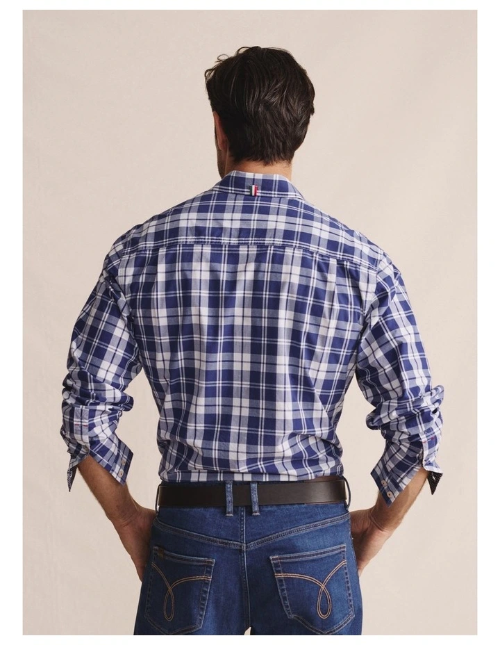 Aberdeen Long Sleeve Shirt in Indigo image 2