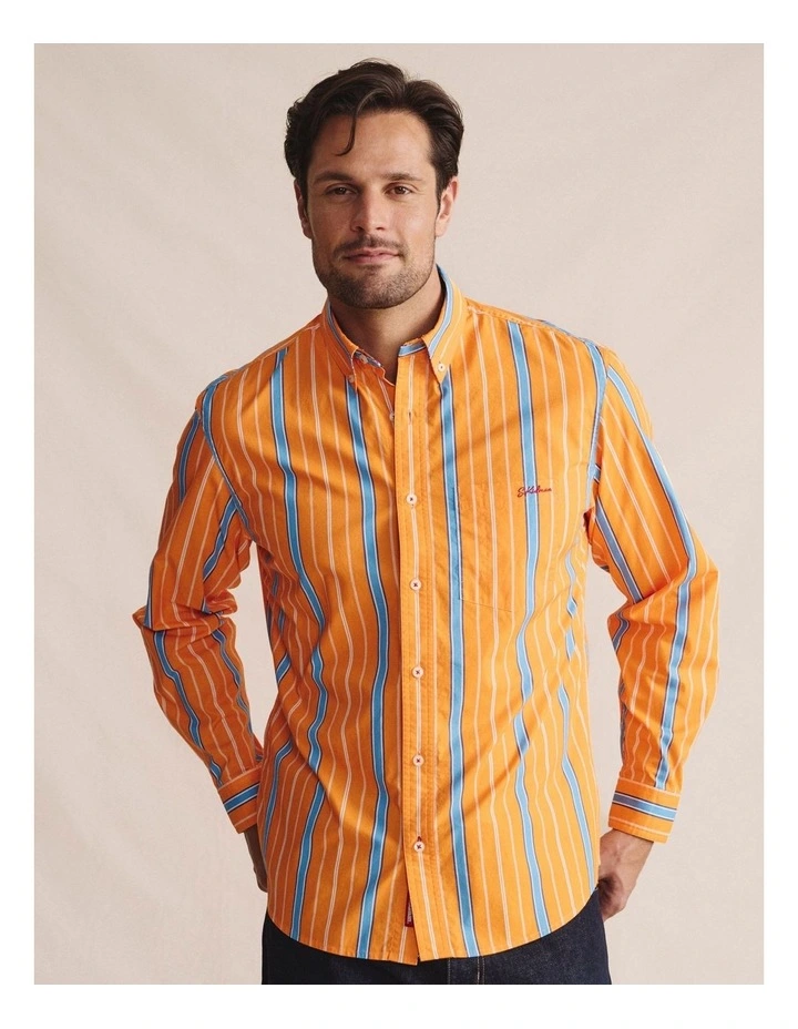 Aberdeen Long Sleeve Shirt in Orange image 4
