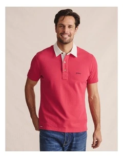 Fitzroy SS Polo Shirt in Red