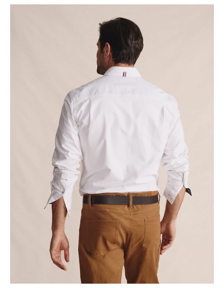 Aberdeen Long Sleeve Shirt in White image 2