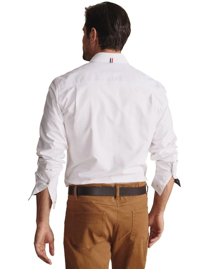 Aberdeen Long Sleeve Shirt in White image 2