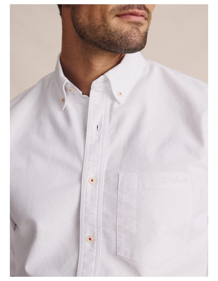 Aberdeen Long Sleeve Shirt in White image 3