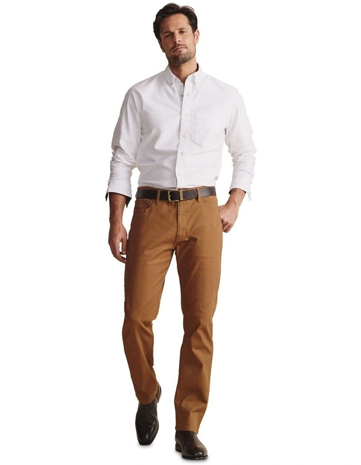 Aberdeen Long Sleeve Shirt in White image 3