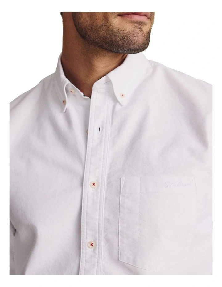 Aberdeen Long Sleeve Shirt in White image 4