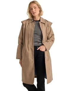 Town & Country Lightweight Dry Wax Coat in Desert