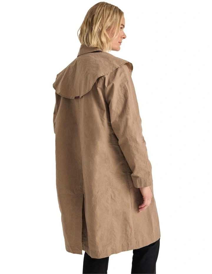 Town & Country Lightweight Dry Wax Coat in Desert image 3