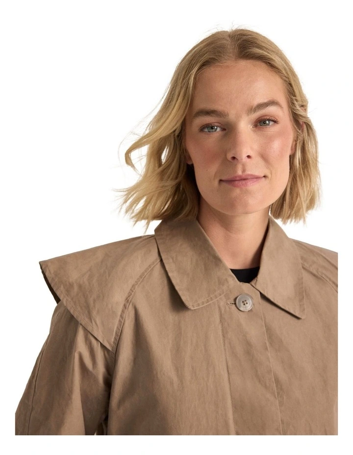 Town & Country Lightweight Dry Wax Coat in Desert image 5