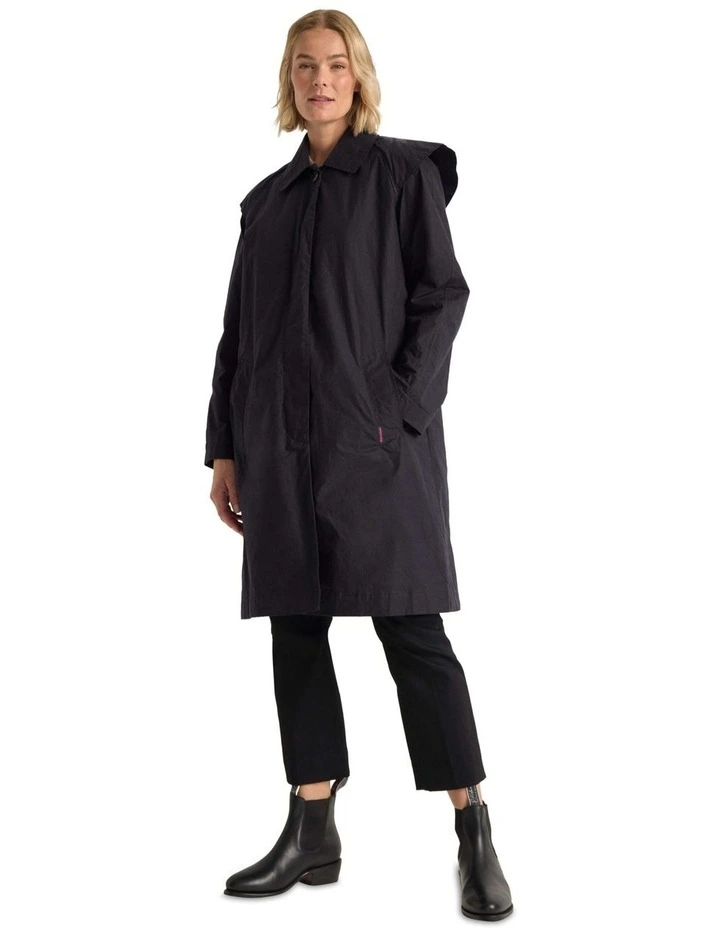 Town & Country Lightweight Dry Wax Coat in Midnight image 2