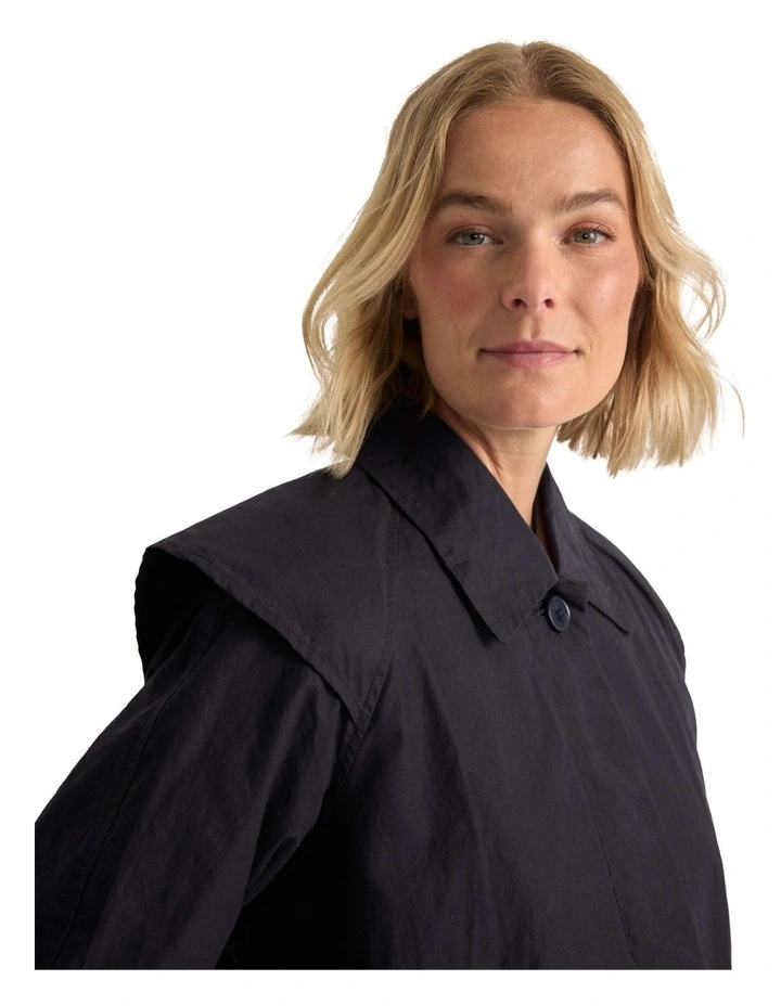 Town & Country Lightweight Dry Wax Coat in Midnight image 6