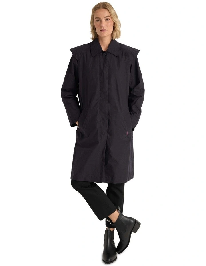 Town & Country Lightweight Dry Wax Coat in Midnight image 7