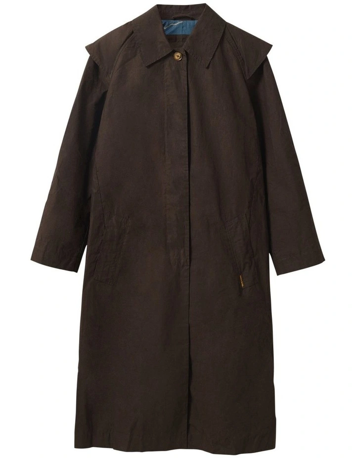 Town & Country Lightweight Dry Wax Coat in Heritage image 6