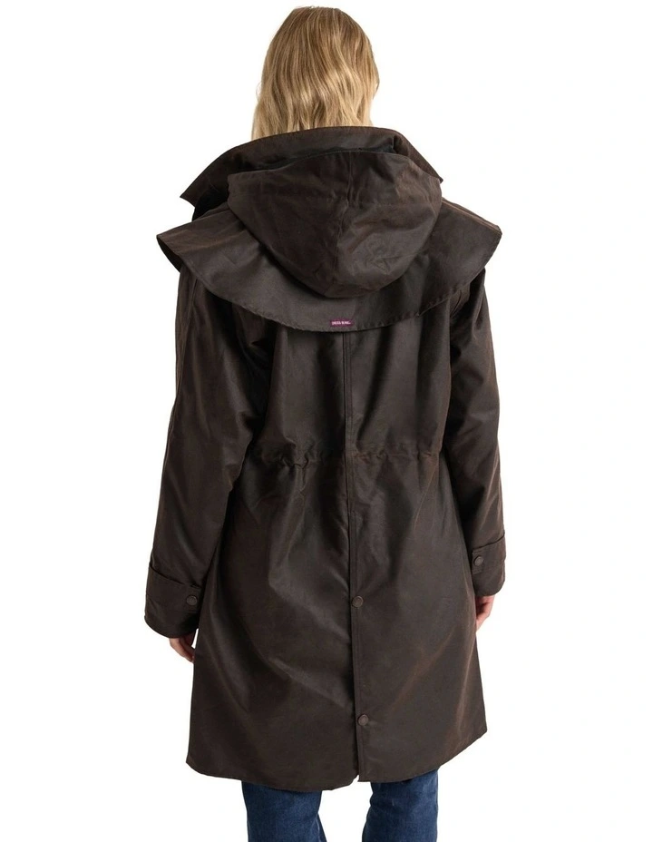 Ladysmith Oilskin Coat in Heritage image 3