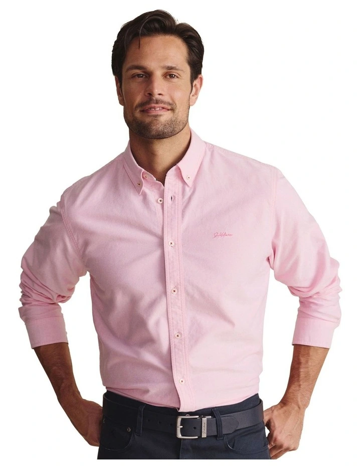 Aberdeen Long Sleeve Shirt in Pale Pink image 1
