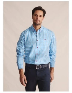 Holstein Long Sleeve Shirt in Pale Blue