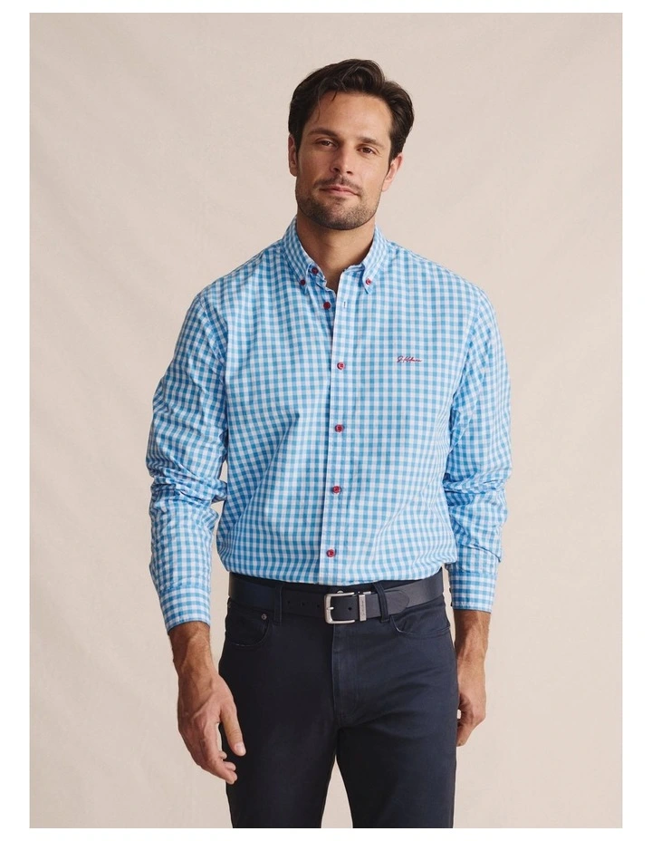 Holstein Long Sleeve Shirt in Pale Blue image 1