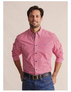 Holstein Long Sleeve Shirt in Red