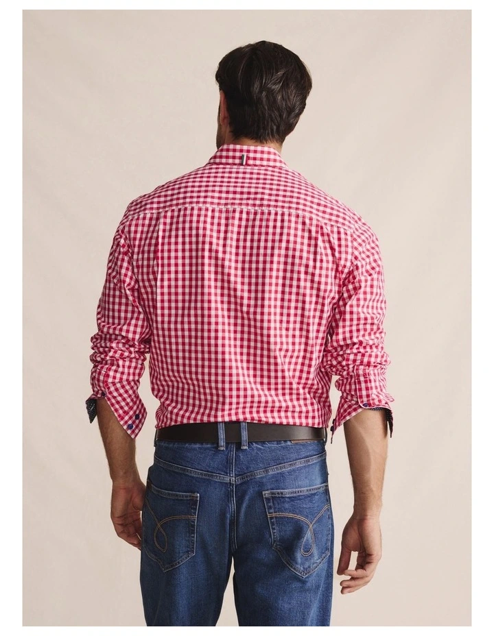 Holstein Long Sleeve Shirt in Red image 2