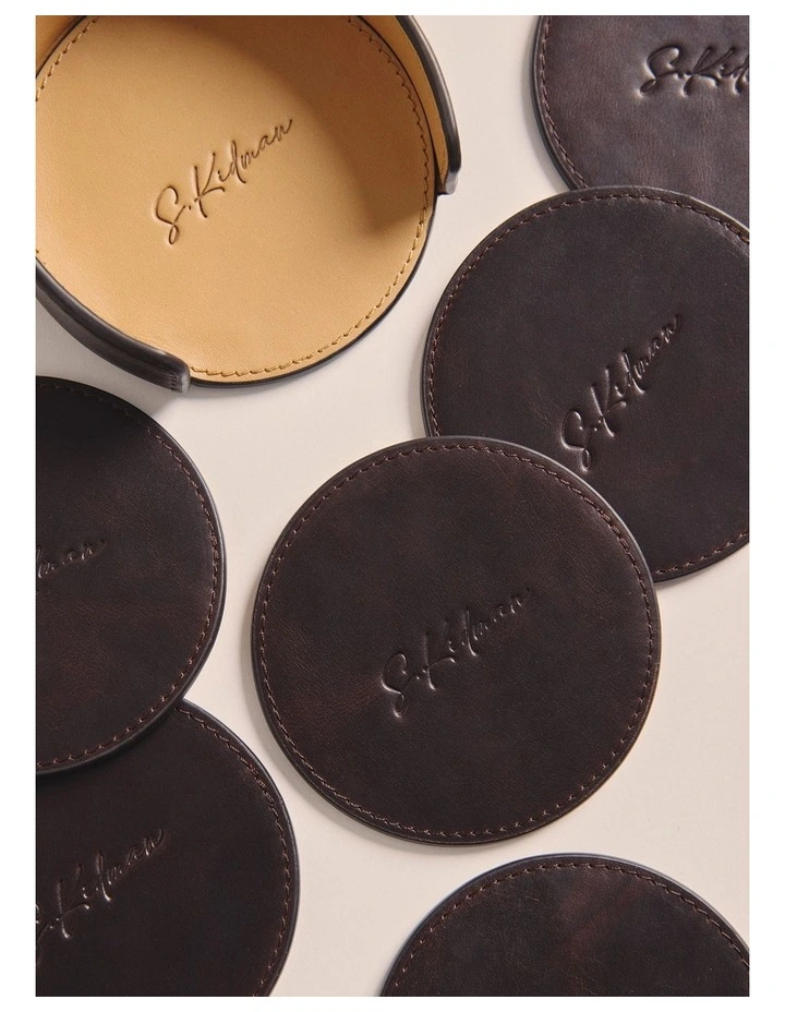 Bungala Coasters in Brown image 2