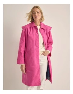 Driza-Bone Light Weight Town and Country Coat in Pink Magenta