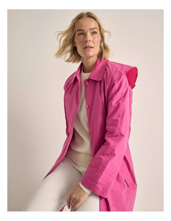 Driza-Bone Light Weight Town and Country Coat in Pink Magenta image 2