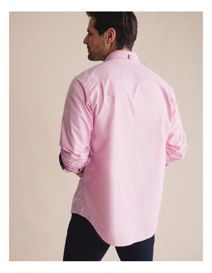 Aberdeen Long Sleeve Shirt in Pale Pink 1SHM0001 image 2