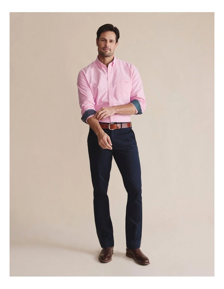 Aberdeen Long Sleeve Shirt in Pale Pink 1SHM0001 image 4