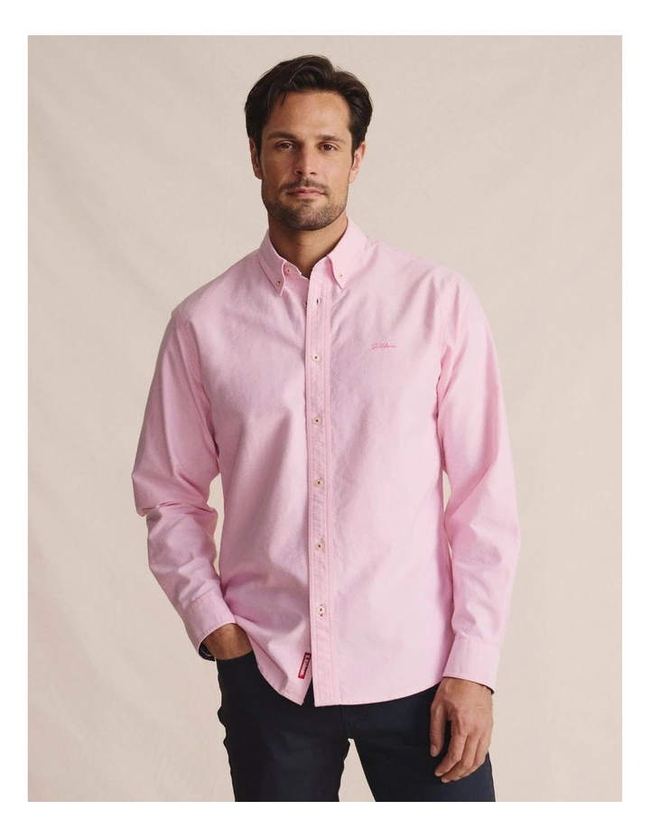 Aberdeen Long Sleeve Shirt in Pale Pink 1SHM0001 image 5