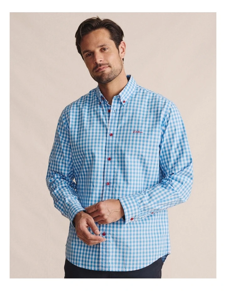Holstein Long Sleeve Shirt in Pale Blue 1SHM0002 image 3