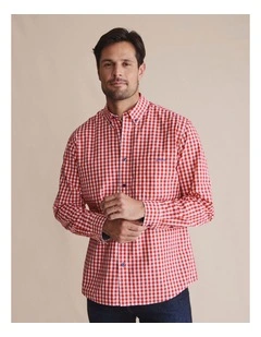 Holstein Long Sleeve Shirt 1SHM0002 in Red