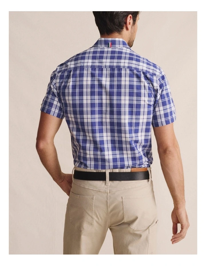 Cooper Short Sleeve Shirt 1SHM00086 in Indigo image 2