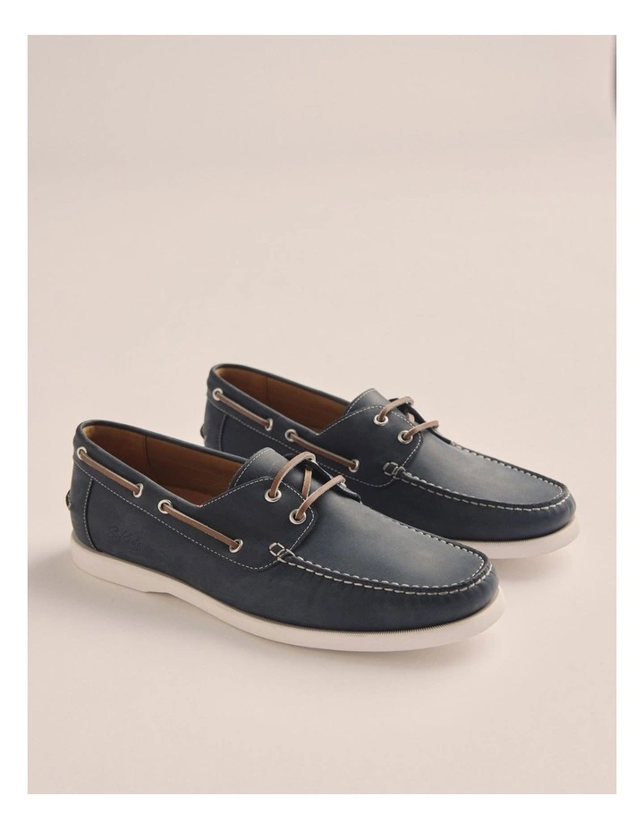Portsea Boat Shoes K0039 in Navy image 2