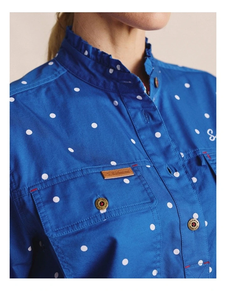 Acacia Workshirt 1shw00035 in Mid Blue image 4