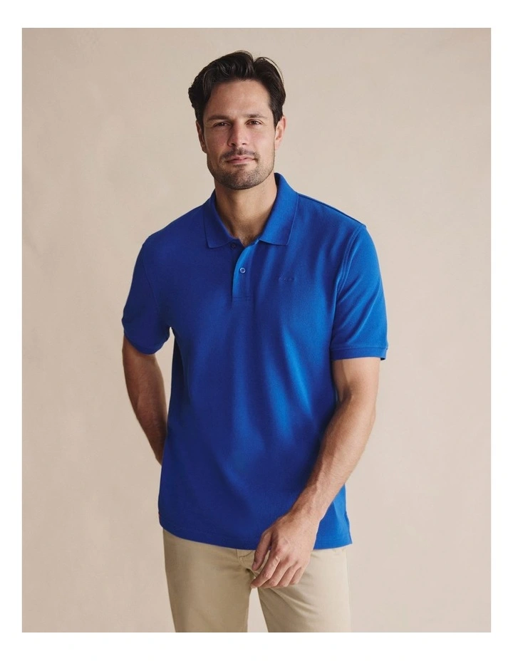 Patterson Short Sleeve Polo 1POM00020 in Blue image 1