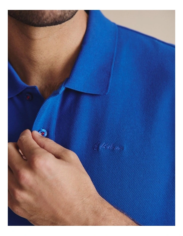 Patterson Short Sleeve Polo 1POM00020 in Blue image 3