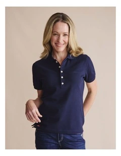 Parkes Short Sleeve Polo 1POW00022 in Blue