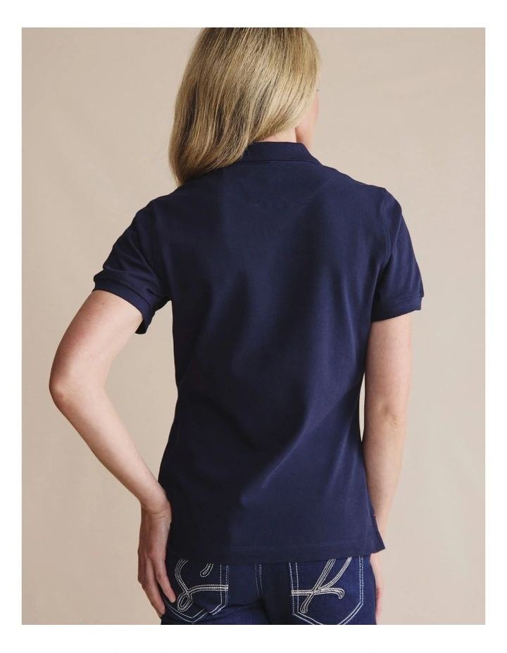 Parkes Short Sleeve Polo 1POW00022 in Blue image 2