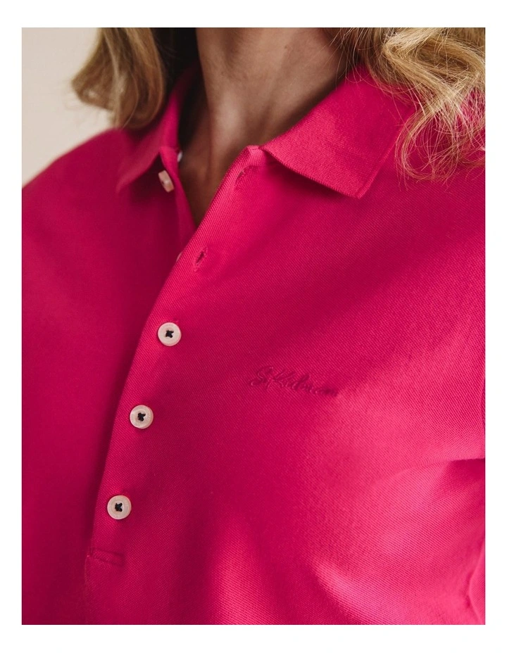 Parkes Short Sleeve Polo 1POW00022 in Pink image 3