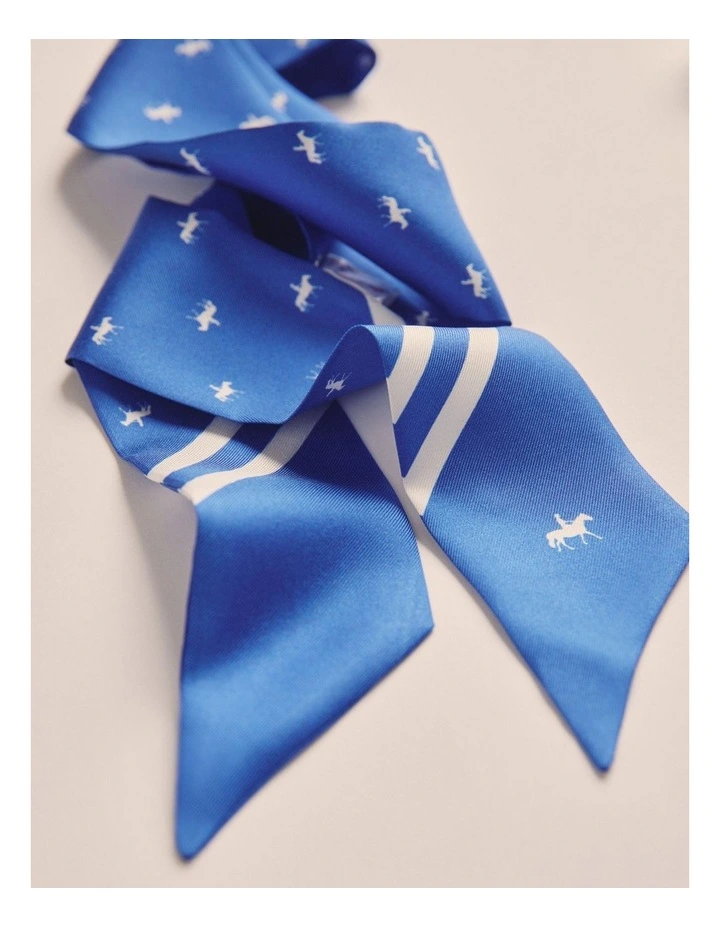 Pinnaroo Silk Twilly Scarf in Blue 1ACU000220 image 2