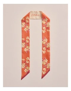 Pinnaroo Silk Twilly Scarf in Orange 1ACU000224