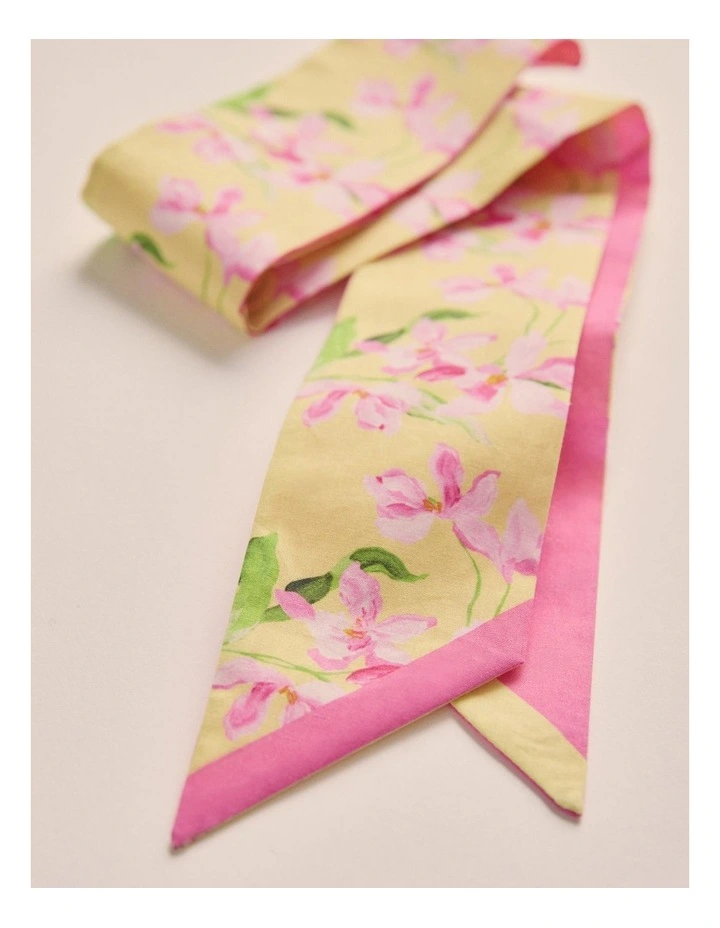 Pinnaroo Cotton Twilly Scarf in Yellow 1ACU000272 image 2